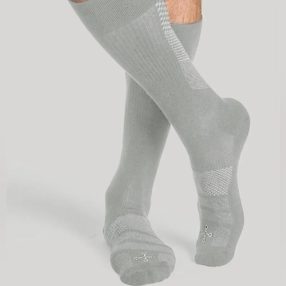 NWOP Tommie Copper Men’s Easy On Compression Socks Over The Calf - 2 Pair Large